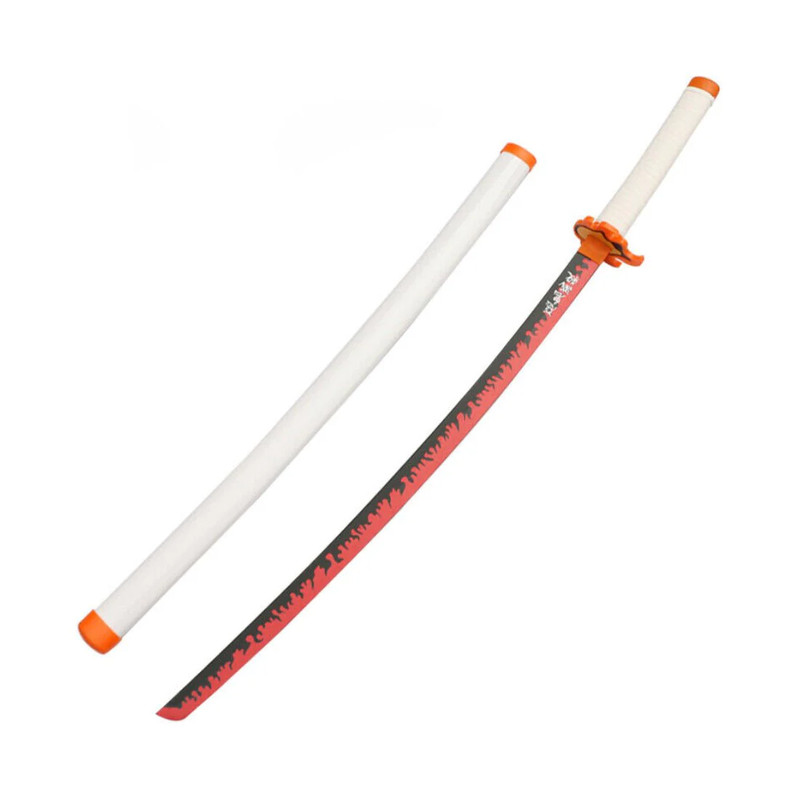 Rengoku Kyoujurou Katana Sword - White - اكسسوارات